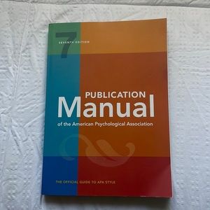 Publication Manual 7th edition (APA style)